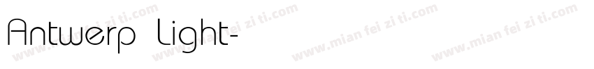 Antwerp Light字体转换